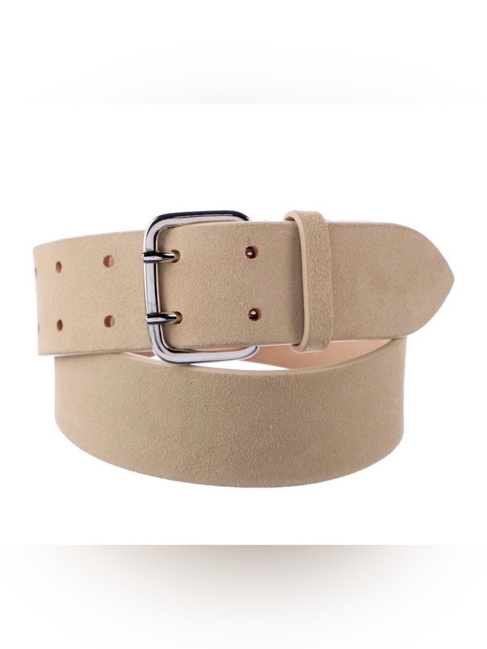 DEHANCHE MINI HUTCH BELT IN TAN LEATHER & SILVER HARDWARE